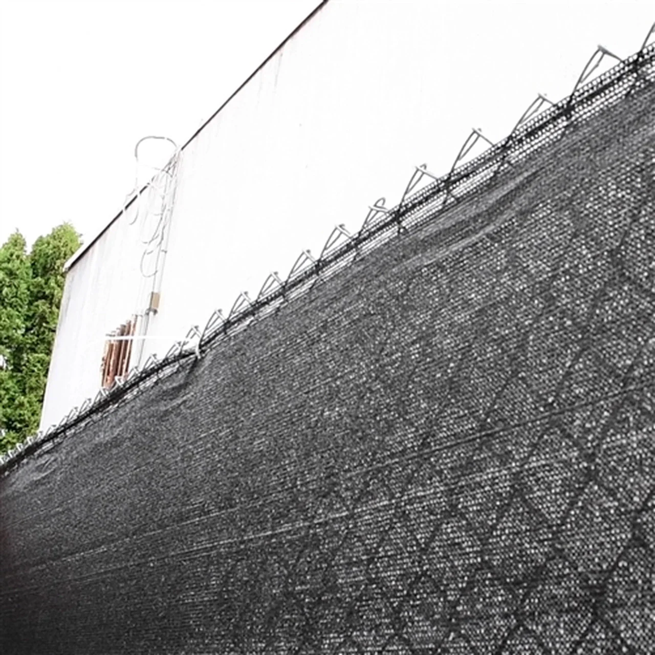 Aleko Privacy Fence Screens Privacy Mesh Fabric Screen Fence with Lock Holes - 6 x 150 Feet - Black - Image 8