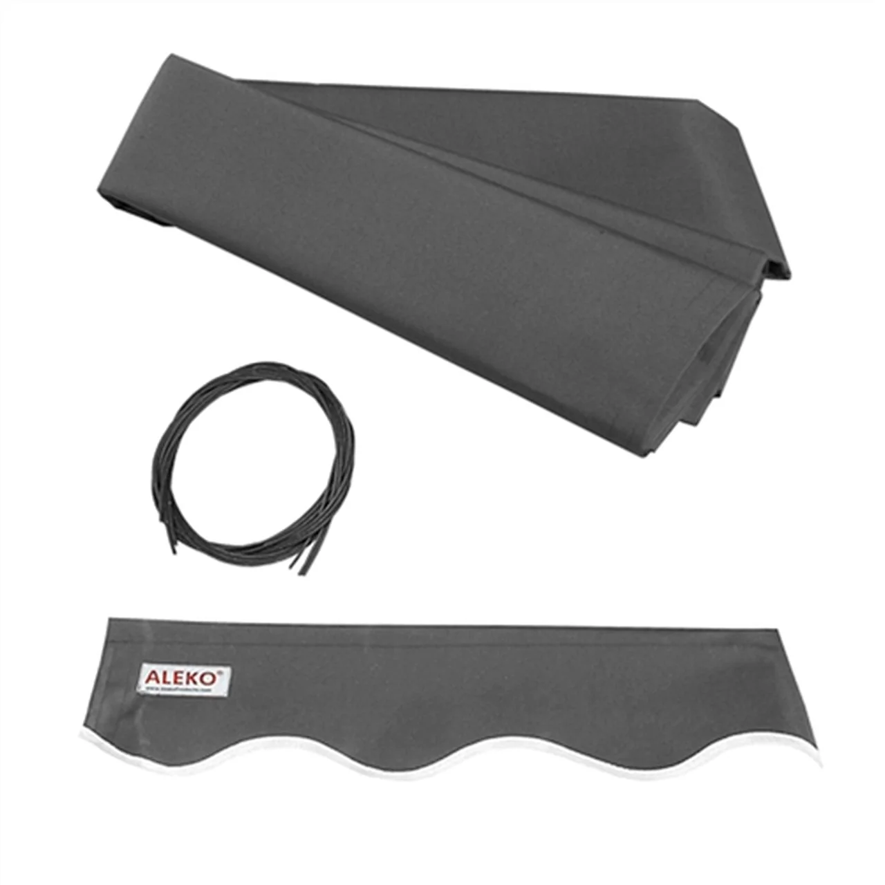 Aleko Retractable Awning Fabric Replacement - 16x10 Feet - Gray