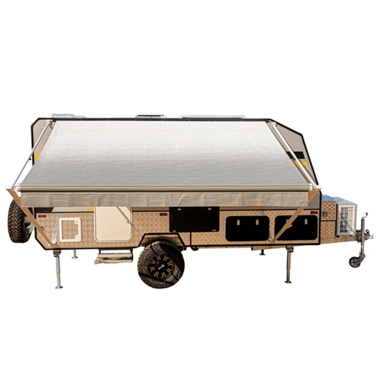 Aleko Retractable RV/Patio Awning - 12 x 8 Feet - Grey