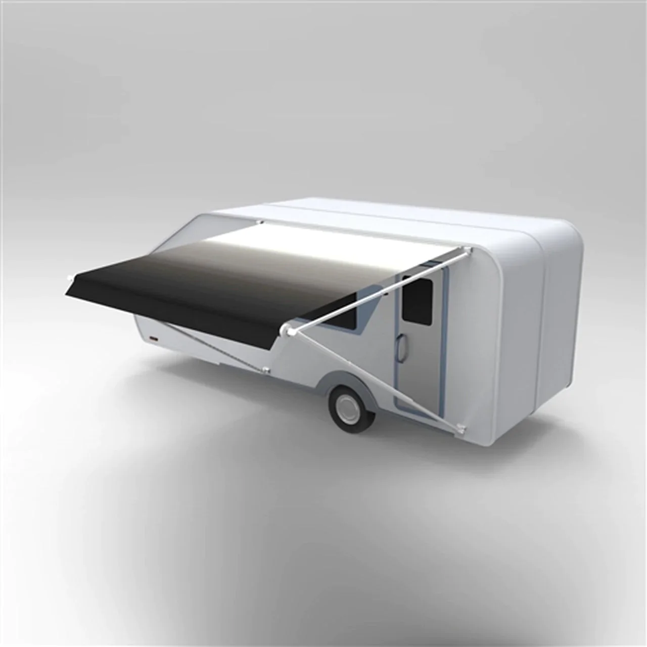 Aleko Retractable RV/Patio Awning - 12 x 8 Feet - White/Black Fade - Image 7