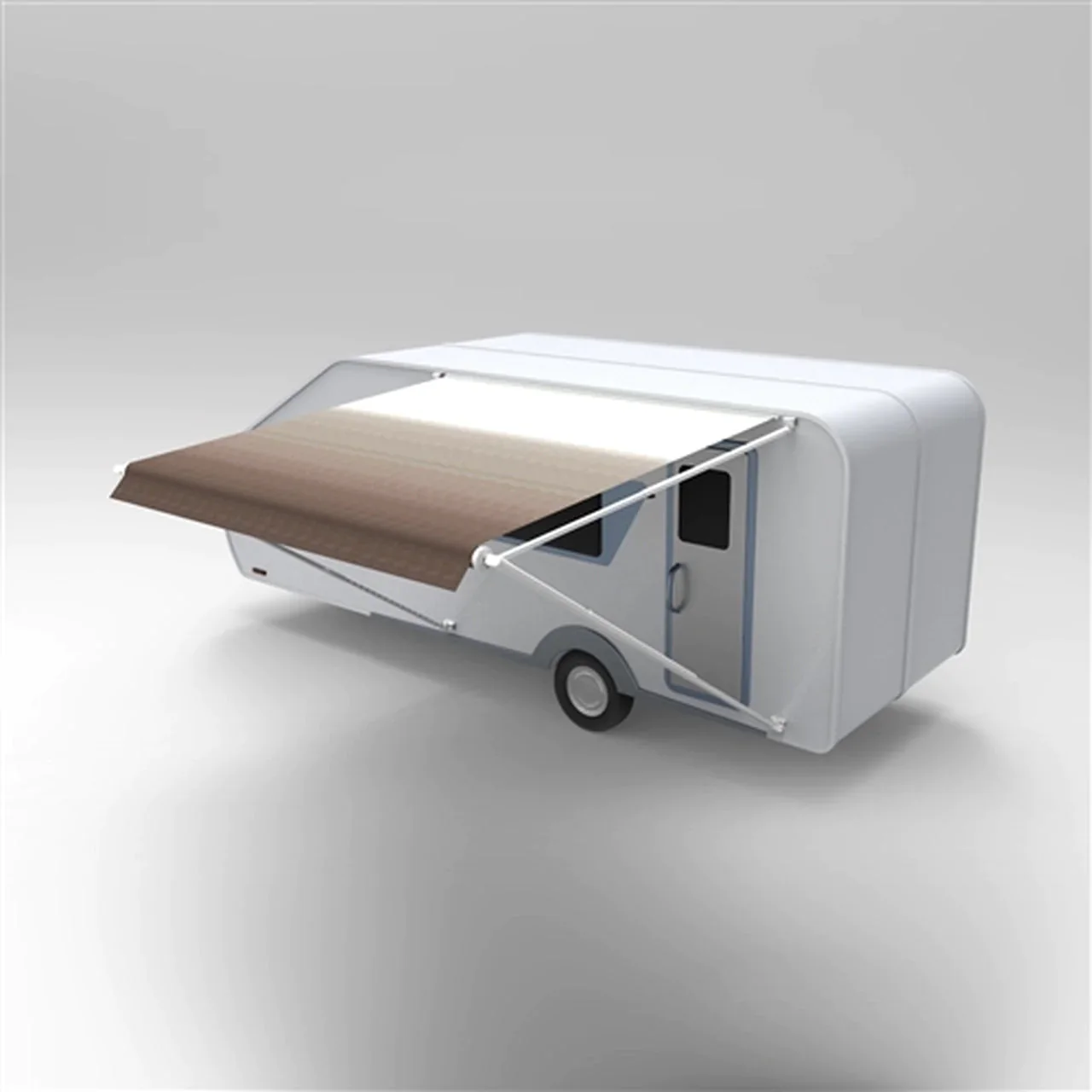 Aleko Retractable RV/Patio Awning - 20 x 8 Feet - Brown Fade - Image 5