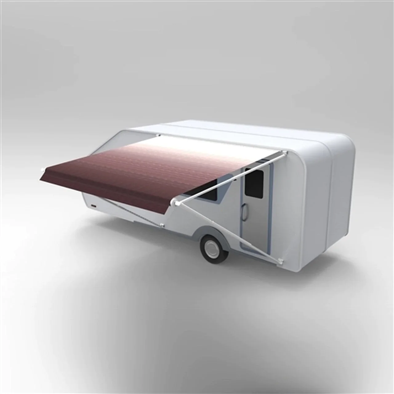 Aleko Retractable RV/Patio Awning - 8 x 8 Feet - Burgundy Fade - Image 3