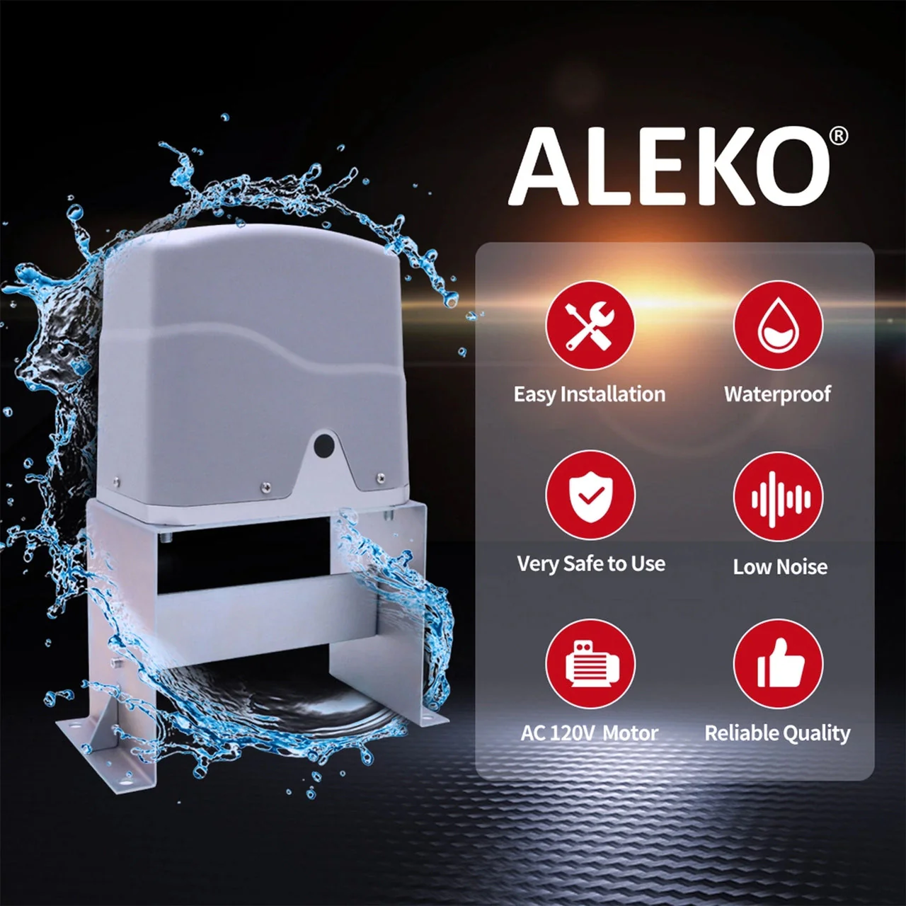 Aleko Sliding Gate Opener - AC2400 - Accessory Kit ACC4 - Image 12
