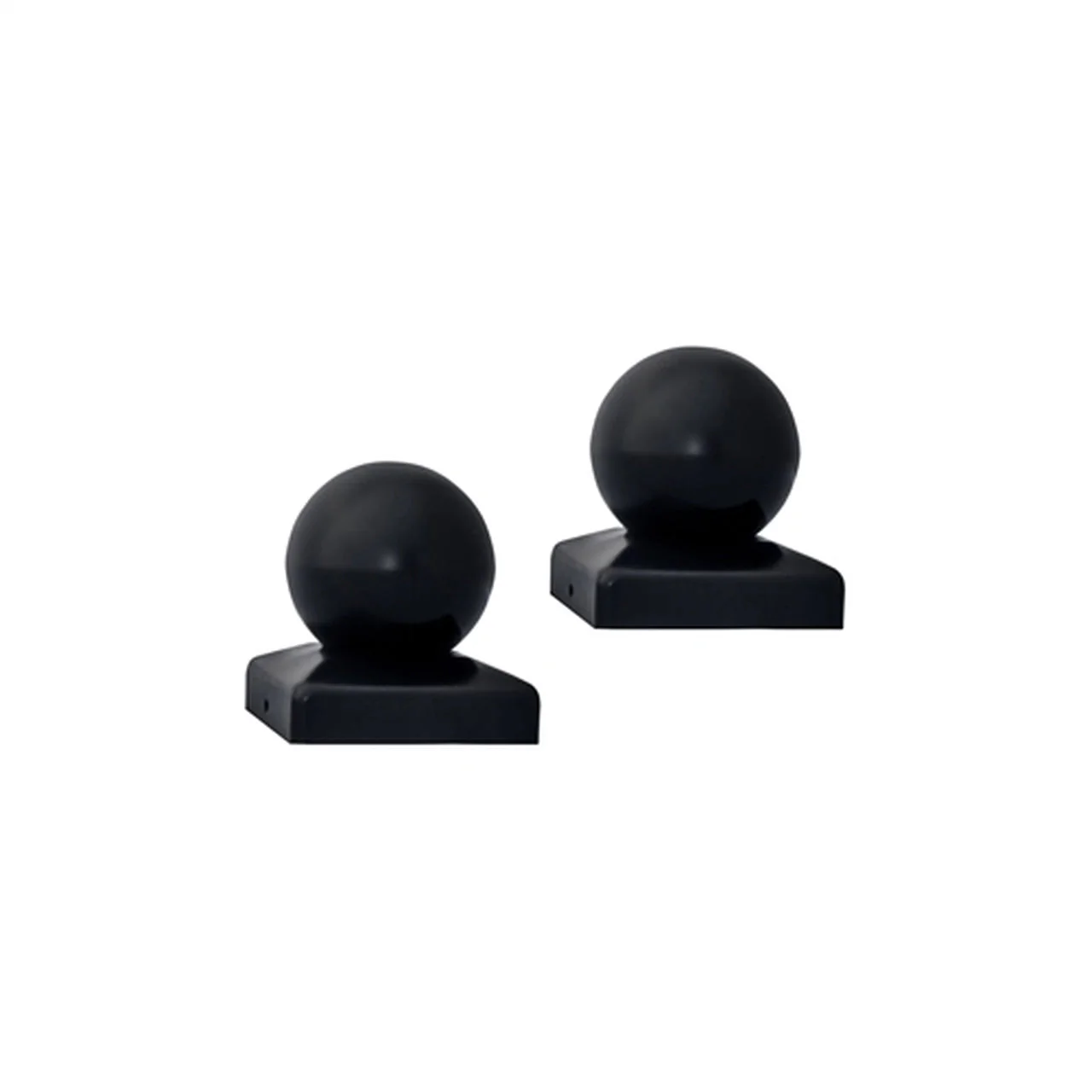 Aleko Small Cap for Driveway Gate Post - 1.7 x 1.7 Inches - Black - Lot of 2 - Image 2