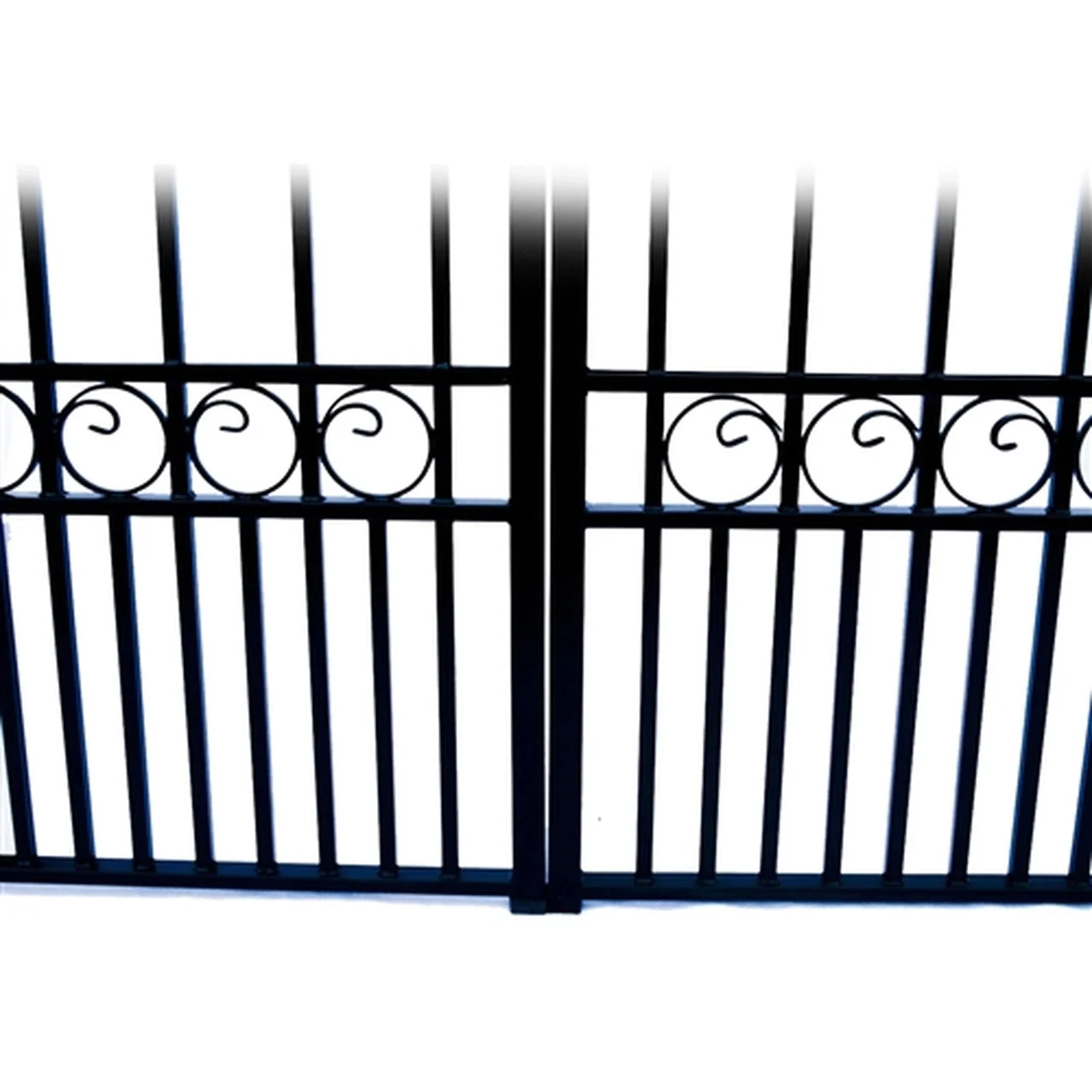 Aleko Steel Dual Swing Driveway Gate - LONDON Style - 14 x 6 Feet - Image 5