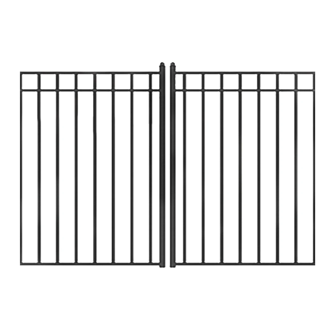 Aleko Steel Dual Swing Driveway Gate - MADRID Style - 14 x 6 Feet - Image 3