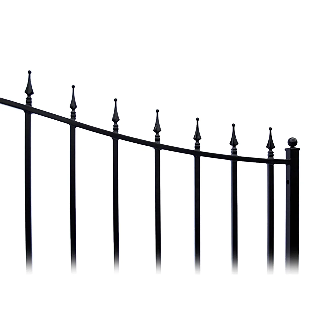 Aleko Steel Dual Swing Driveway Gate - MUNICH Style - 14 ft with Pedestrian Gate - 5 ft - Image 5