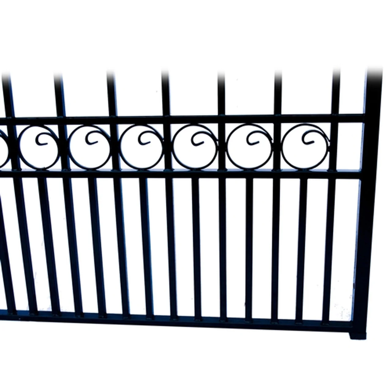 Aleko Steel Dual Swing Driveway Gate - PARIS Style - 12 x 6 Feet - Image 6