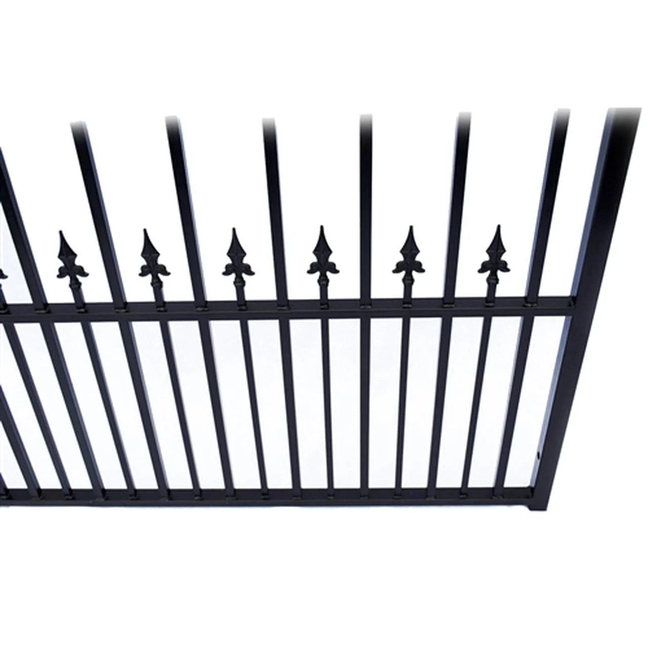 Aleko Steel Dual Swing Driveway Gate - PRAGUE Style - 18 x 6 Feet - Image 4