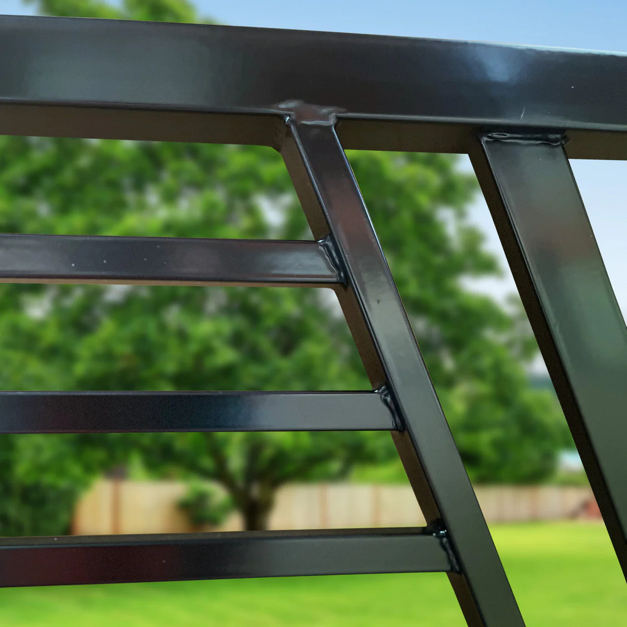 Aleko Steel Dual Swing Driveway Gate - Sofia Style - 16 x 6 Feet - Image 3