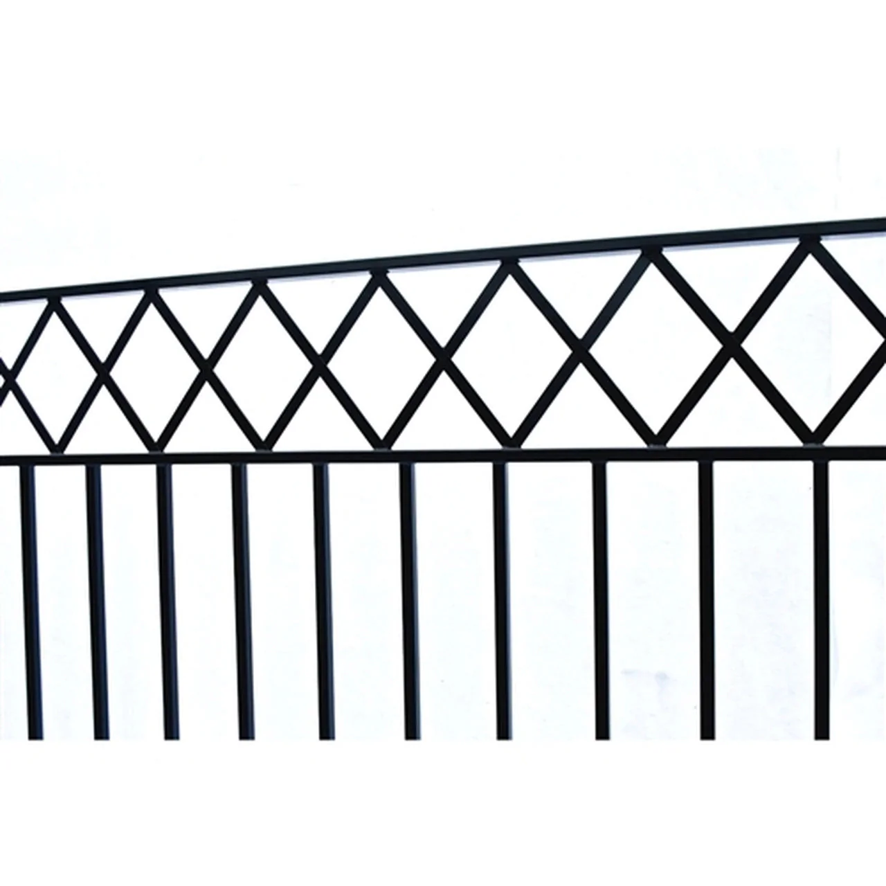 Aleko Steel Dual Swing Driveway Gate - STOCKHOLM Style - 18 x 6 Feet - Image 3