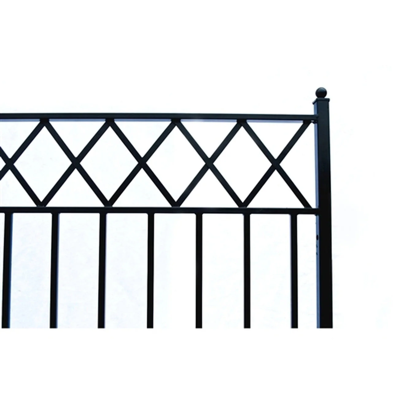 Aleko Steel Dual Swing Driveway Gate - STOCKHOLM Style - 18 x 6 Feet - Image 4
