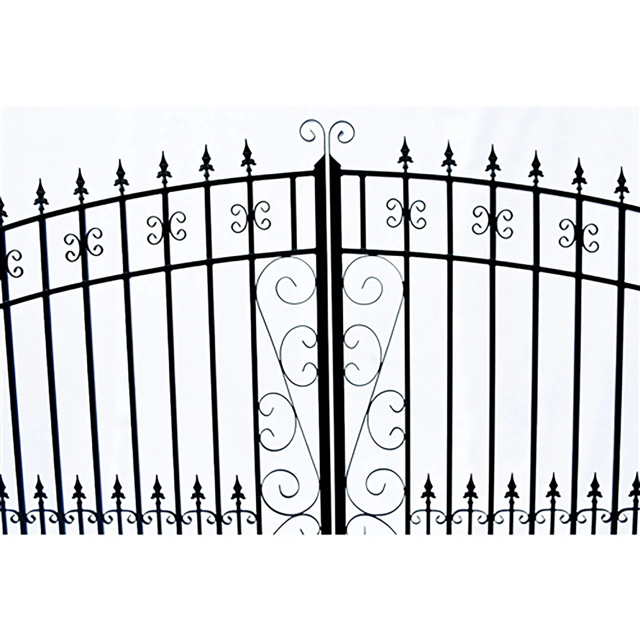 Aleko Steel Dual Swing Driveway Gate - VENICE Style - 12 x 6 Feet - Image 2