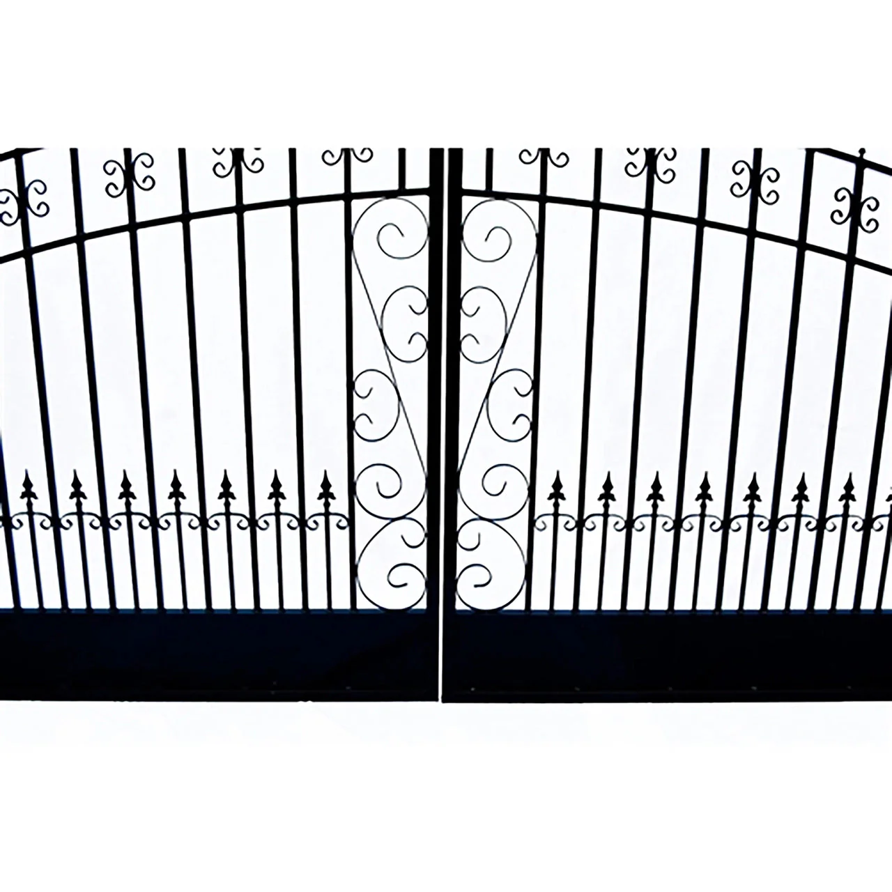Aleko Steel Dual Swing Driveway Gate - VENICE Style - 16 x 6 Feet - Image 6