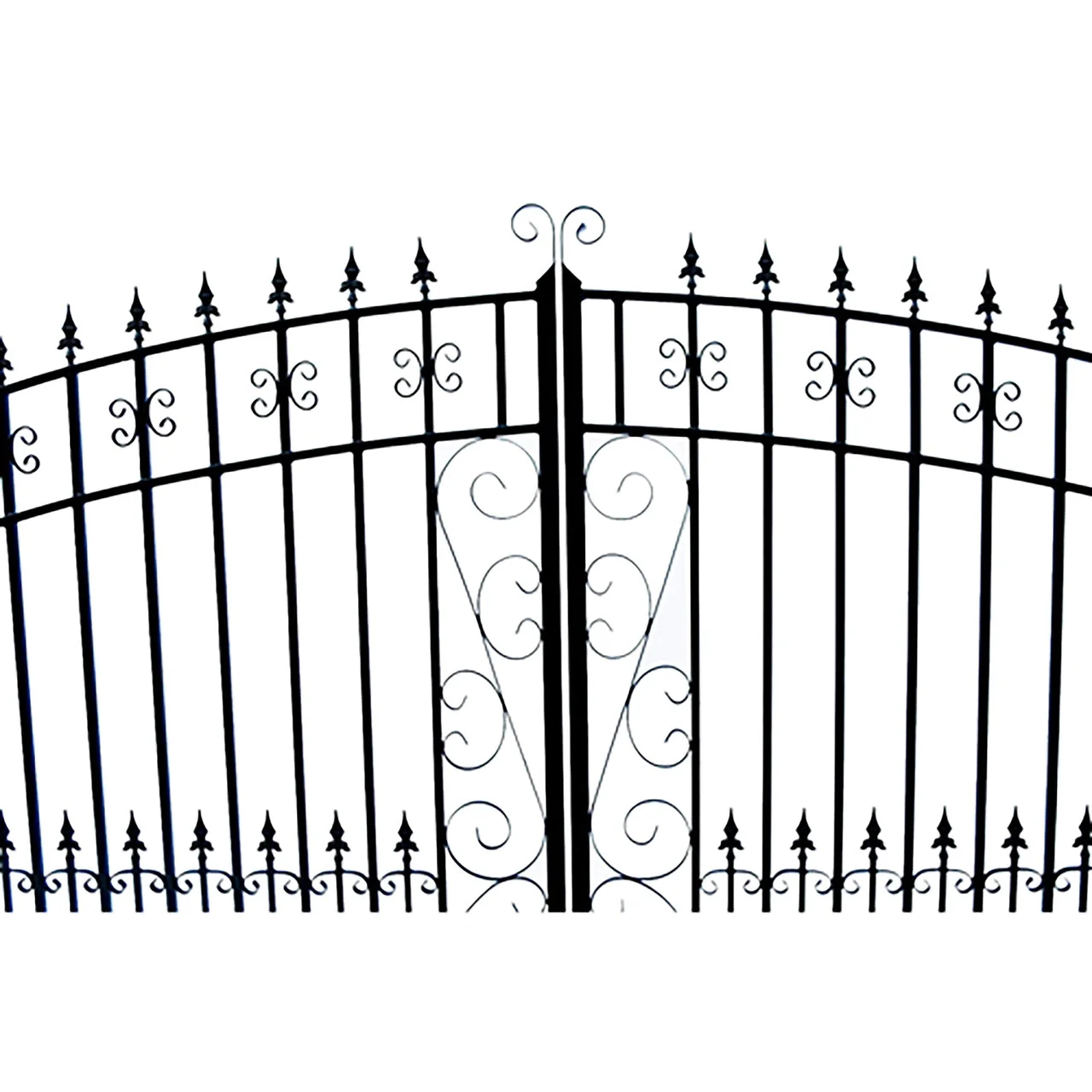 Aleko Steel Dual Swing Driveway Gate - VENICE Style - 18 x 6 Feet - Image 2