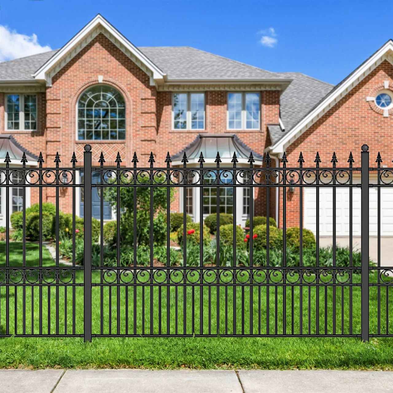Aleko Steel Fence - LONDON Style - 8 x 5 Ft - Image 3