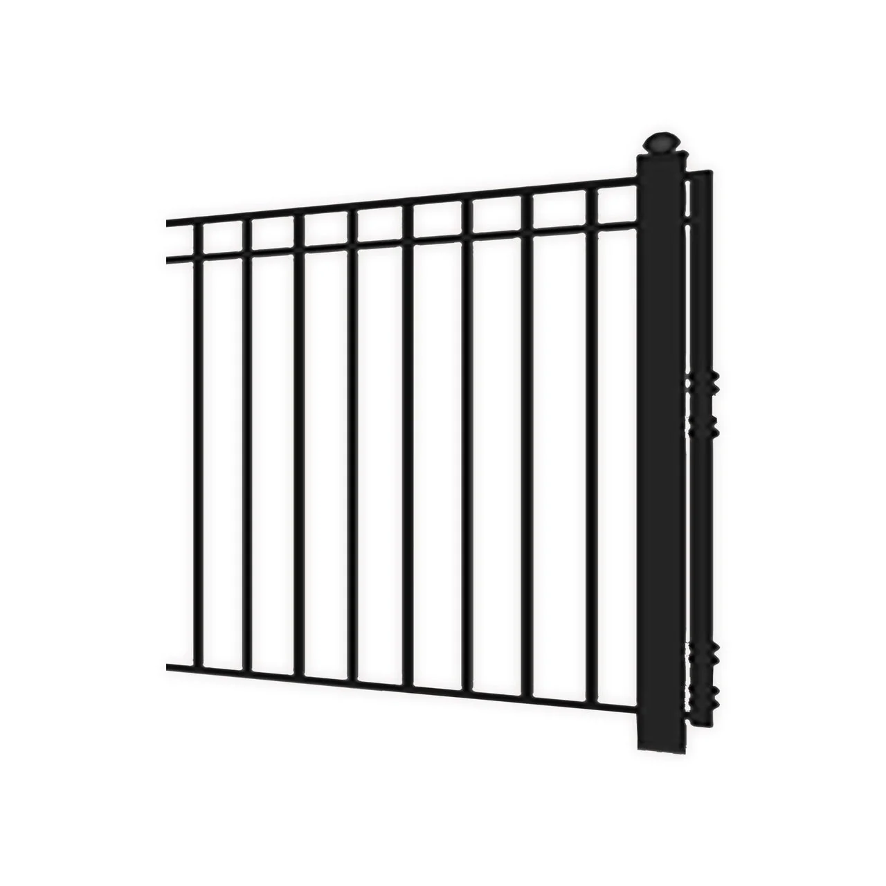Aleko Steel Single Swing Driveway Gate - MADRID Style - 18 x 6 Feet - Image 3