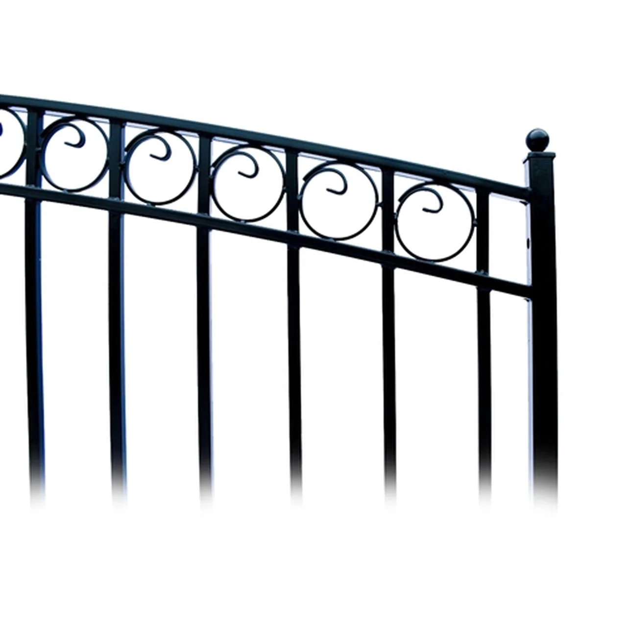 Aleko Steel Single Swing Driveway Gate - PARIS Style - 16 x 6 Feet - Image 2
