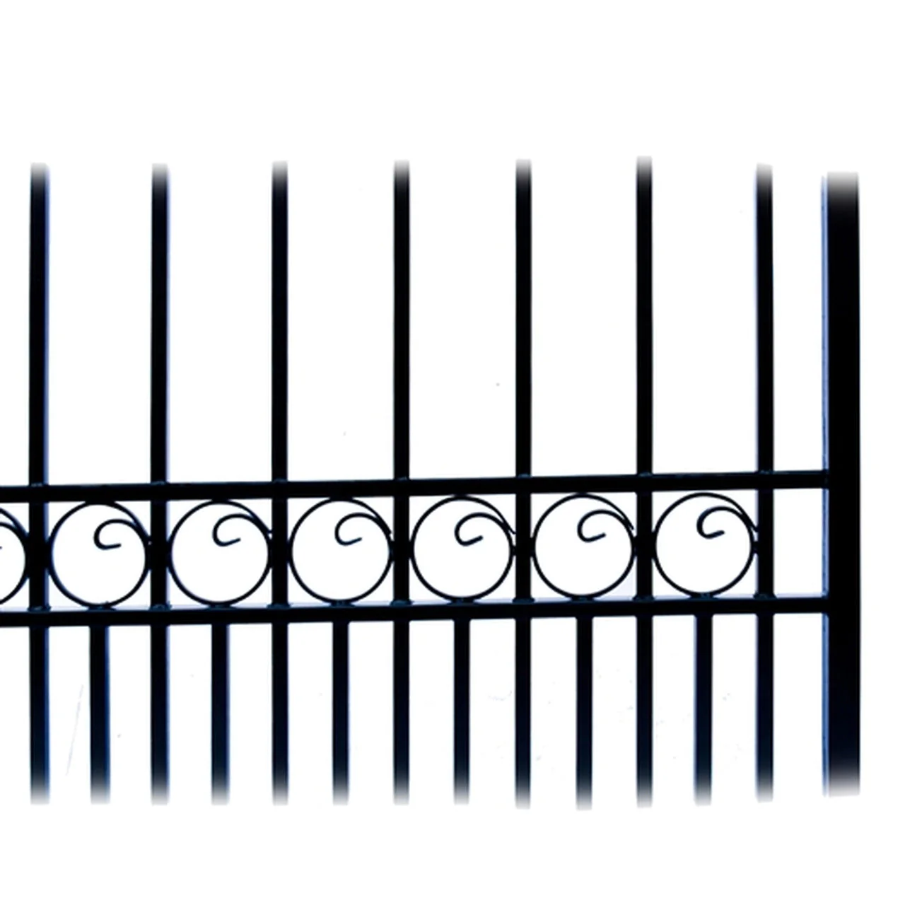 Aleko Steel Single Swing Driveway Gate - PARIS Style - 16 x 6 Feet - Image 5