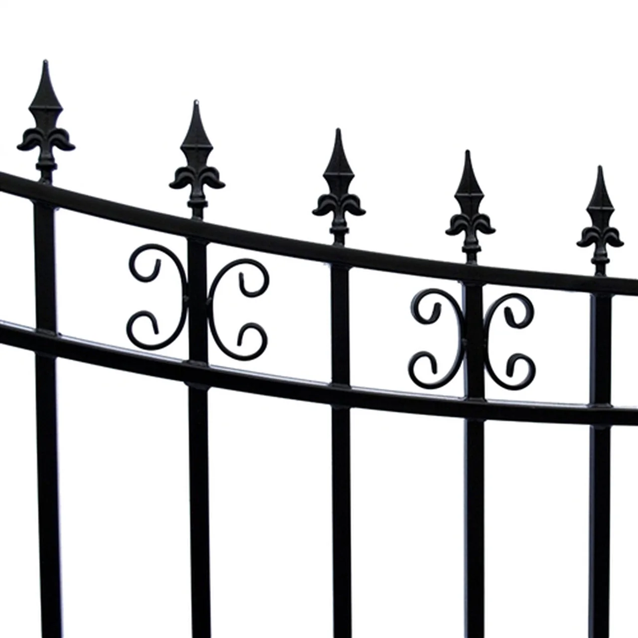 Aleko Steel Single Swing Driveway Gate - ST.PETERSBURG Style - 12 x 6 Feet - Image 2