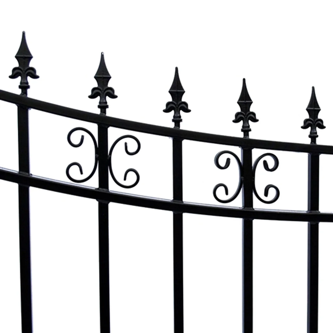 Aleko Steel Single Swing Driveway Gate - ST.PETERSBURG Style - 16 x 6 Feet - Image 2