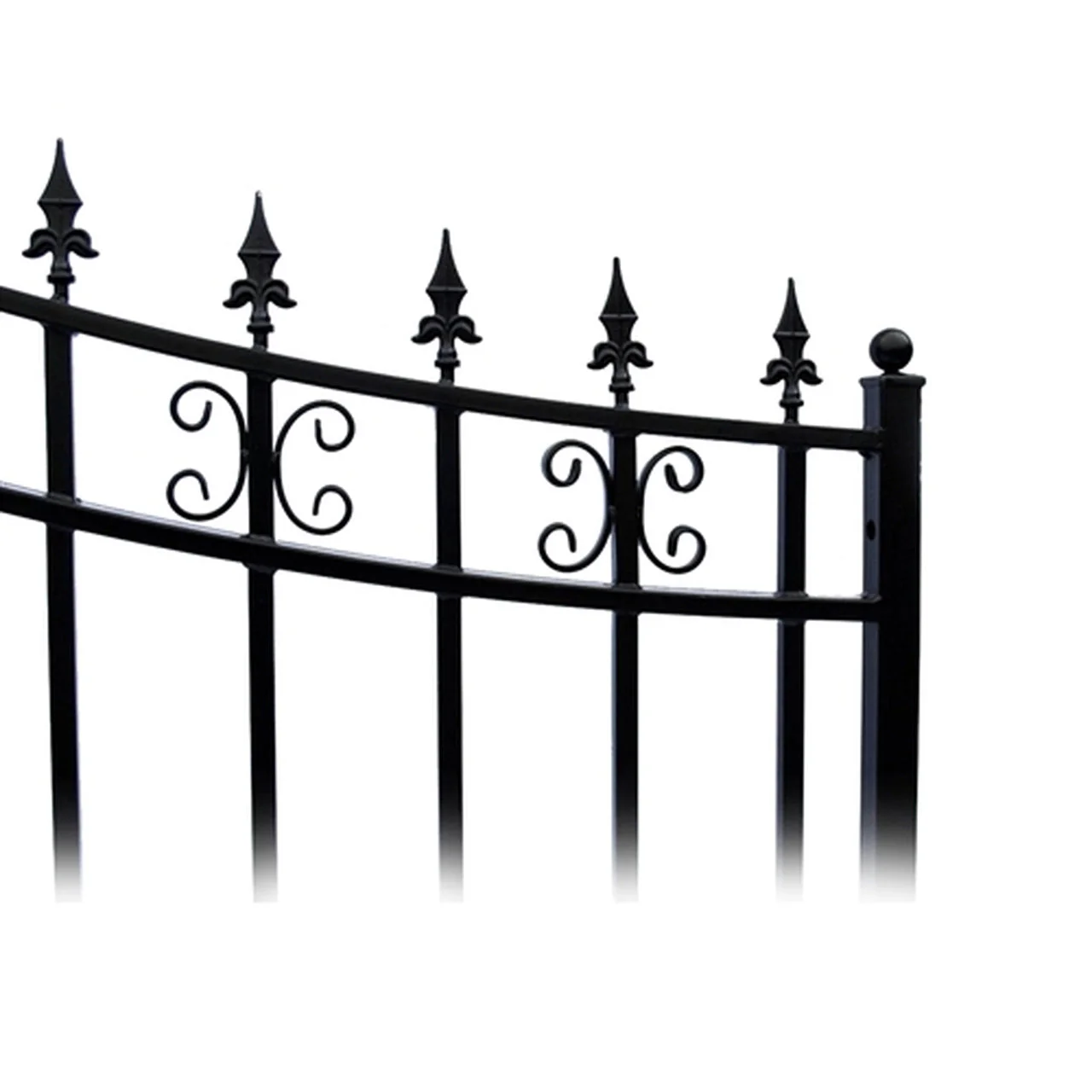 Aleko Steel Single Swing Driveway Gate - ST.PETERSBURG Style - 18 x 6 Feet - Image 2