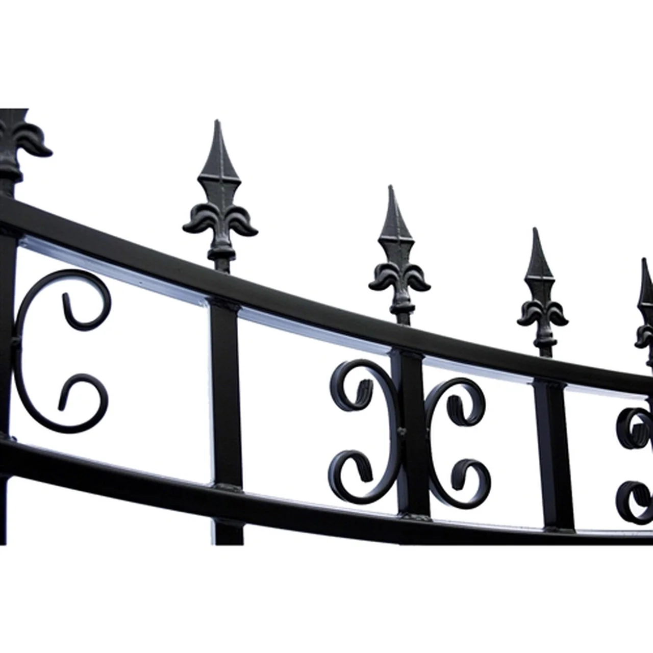 Aleko Steel Single Swing Driveway Gate - ST.PETERSBURG Style - 18 x 6 Feet - Image 4