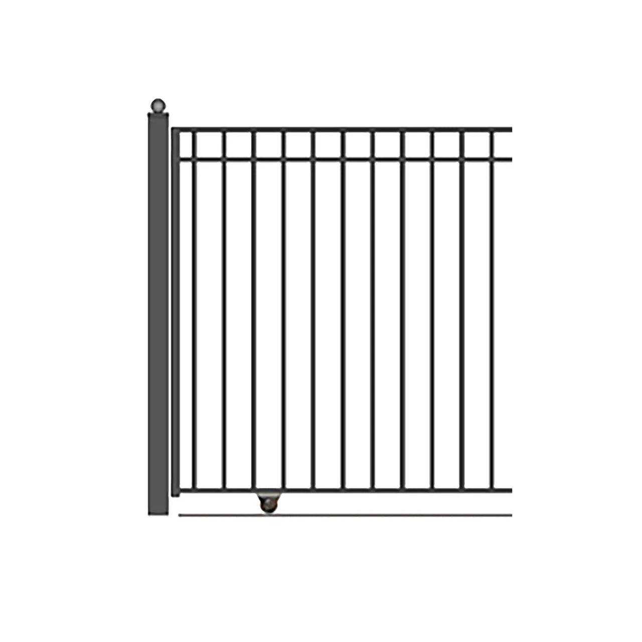 Aleko Steel Sliding Driveway Gate - MADRID Style - 20 x 6 Feet - Image 4