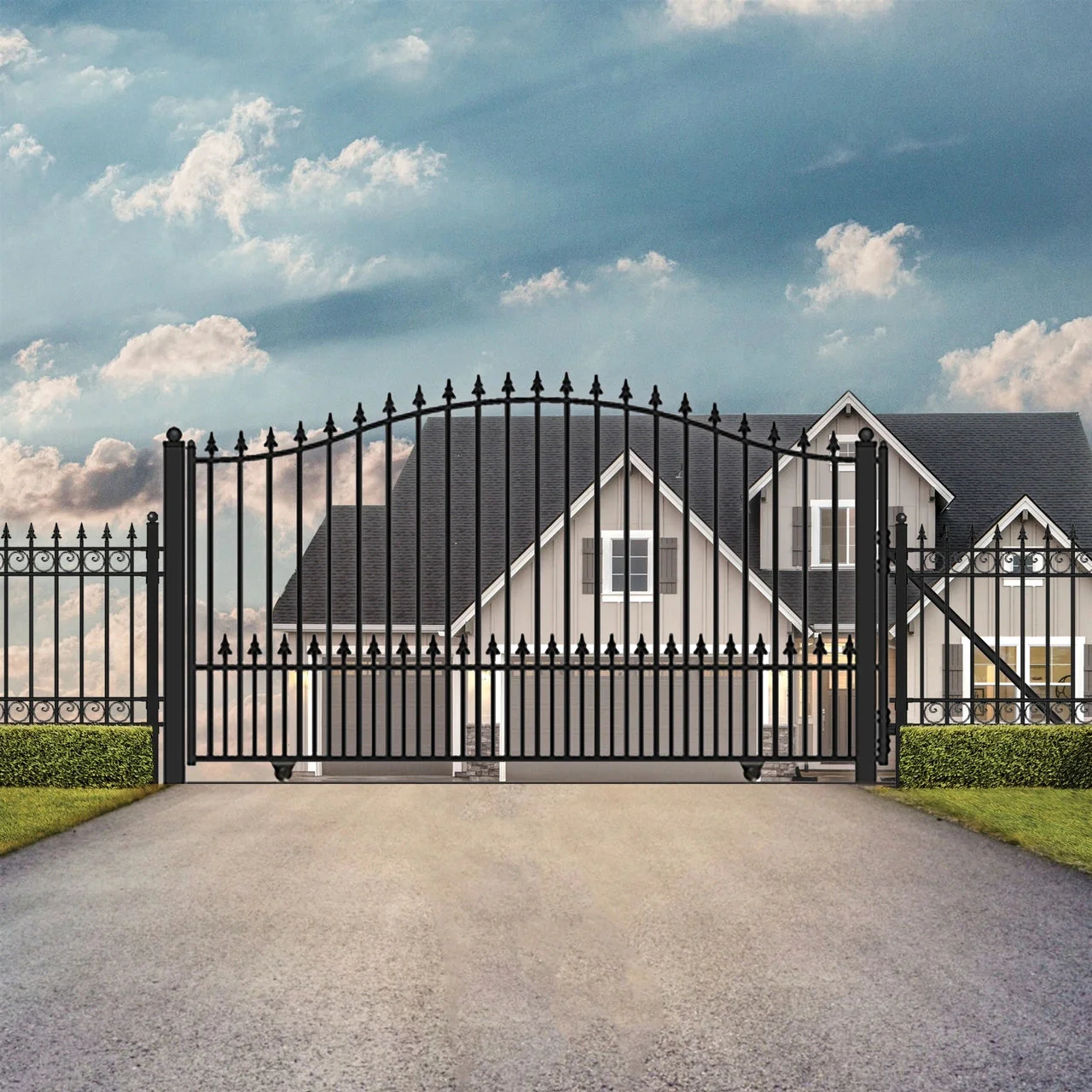 Aleko Steel Sliding Driveway Gate - MUNICH Style - 12 x 6 Feet - Image 10