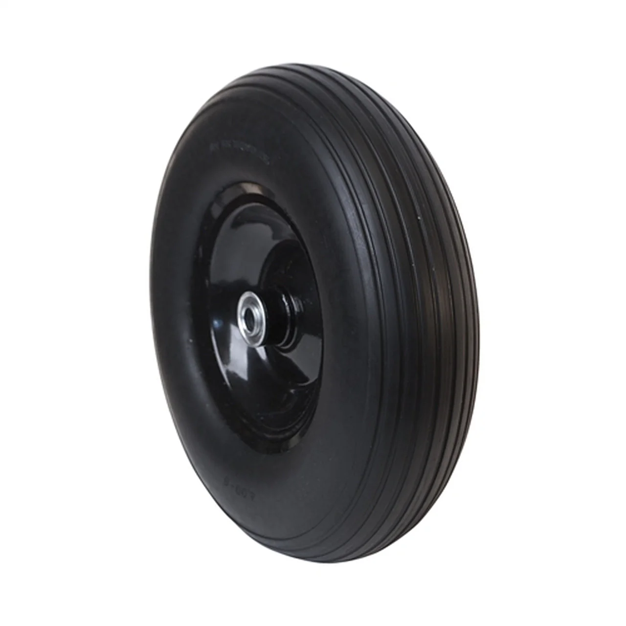 Aleko Tools No Flat Replacement Wheel for Wheelbarrow - 13 Inch - Black - Set of 2 - Image 2