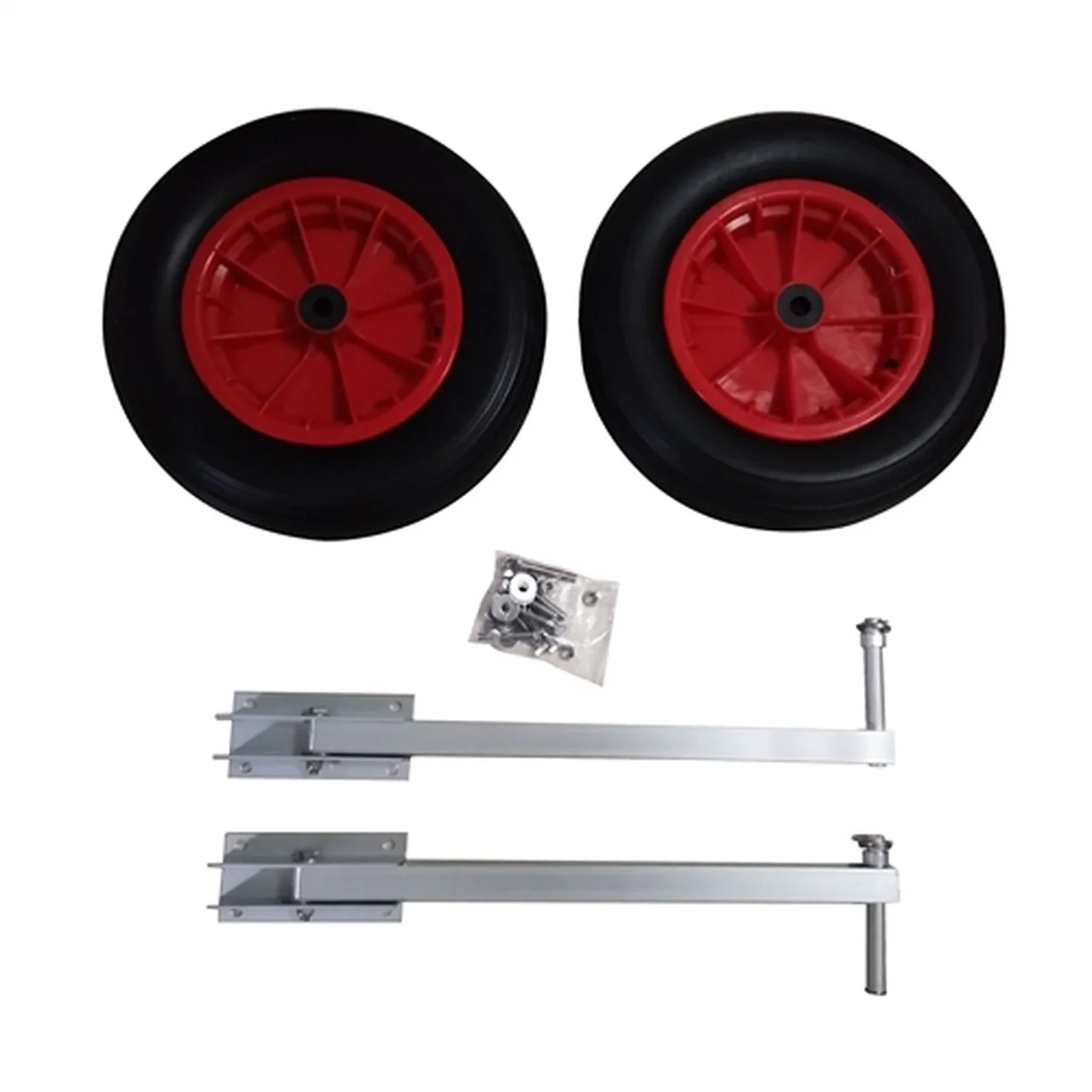 Aleko Tools Pair of Heavy Duty Aluminum Alloy Wheels for Inflatable Boats