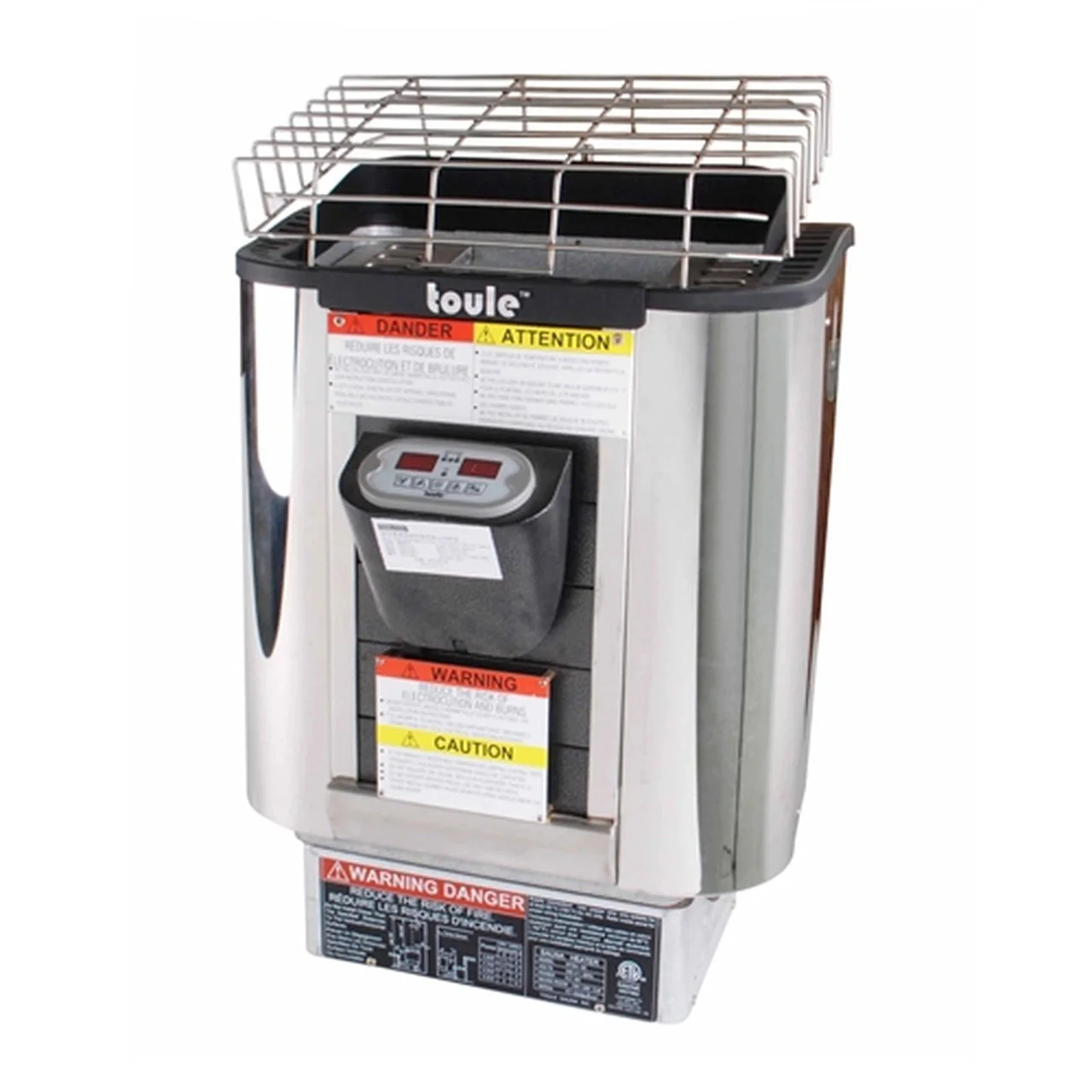 Aleko TOULE ETL Certified Wet Dry Sauna Heater Stove - Digital Controller - 3KW