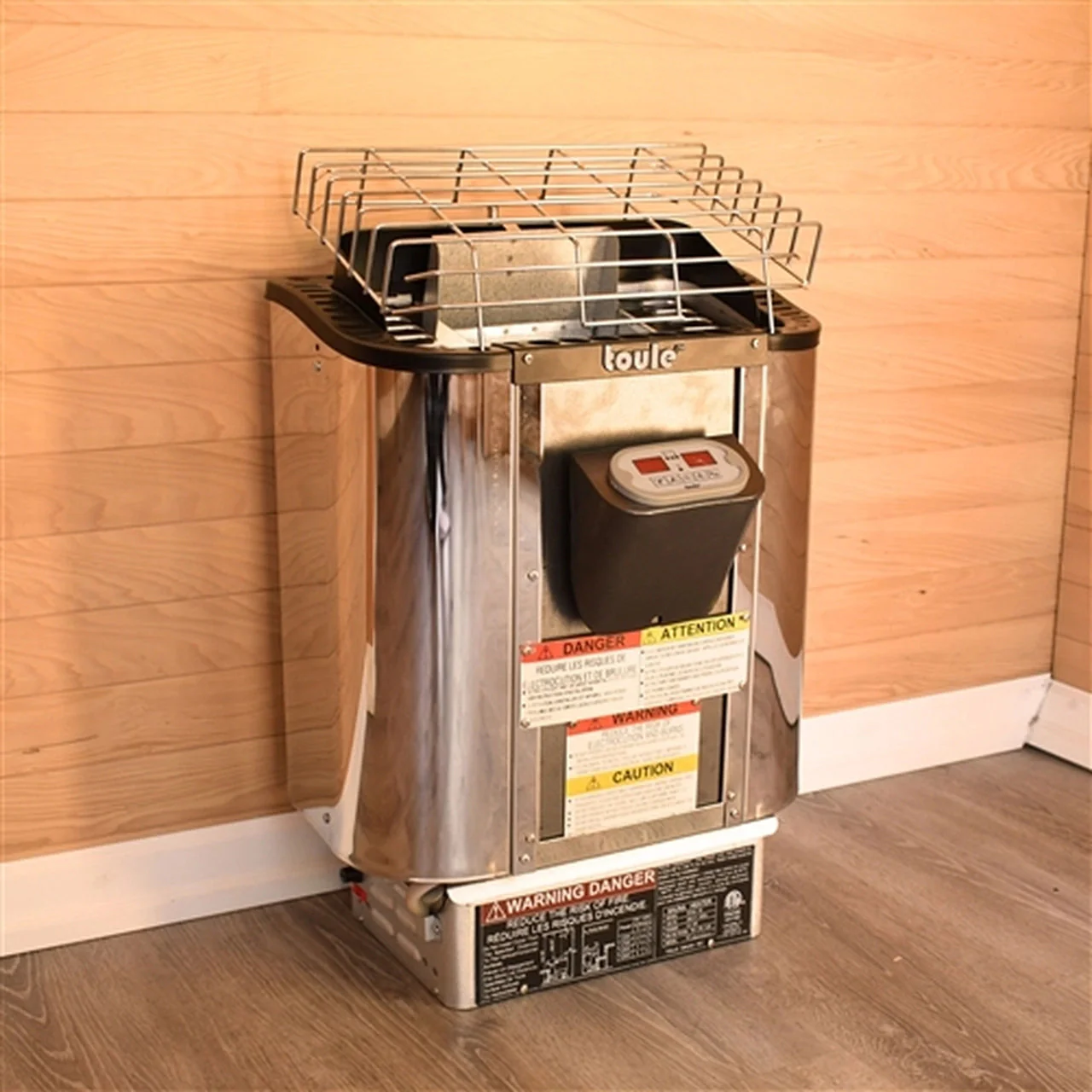 Aleko TOULE ETL Certified Wet Dry Sauna Heater Stove - Digital Controller - 3KW - Image 3