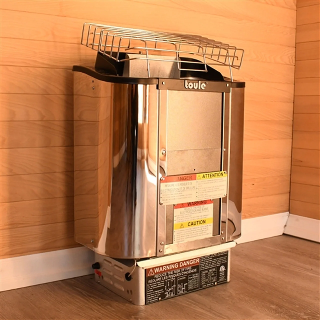 Aleko TOULE ETL Certified Wet Dry Sauna Heater Stove - Wall Digital Controller - 3KW - Image 5