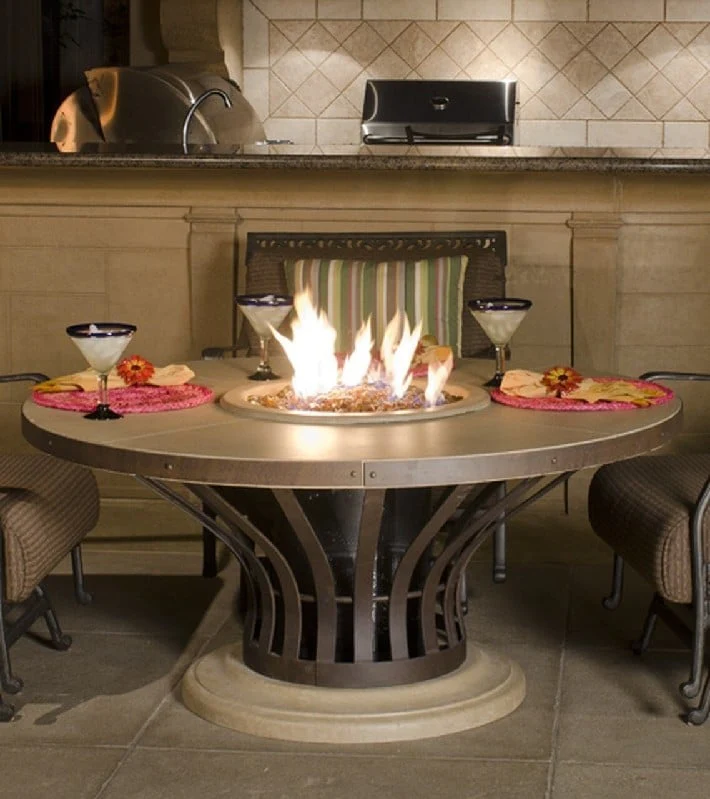 American Fyre Designs 25 Inch Fiesta Round Firetable
