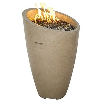American Fyre Designs 23 Inch Eclipse Fire Urn with Door, Natural Gas, Without Access