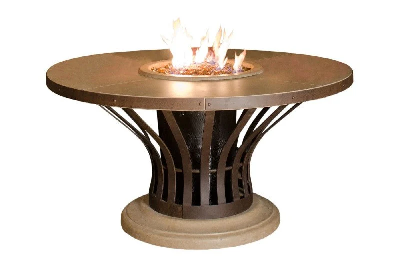 American Fyre Designs 28 Inch Fiesta Round Dining Firetable