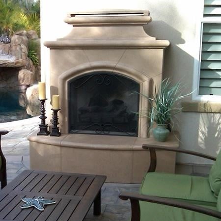 American Fyre Designs 67 Inch Vent-Free Free-Standing Outdoor Mariposa Fireplace, Key Value on the RIGHT/Gas Source out the BACK - Image 2