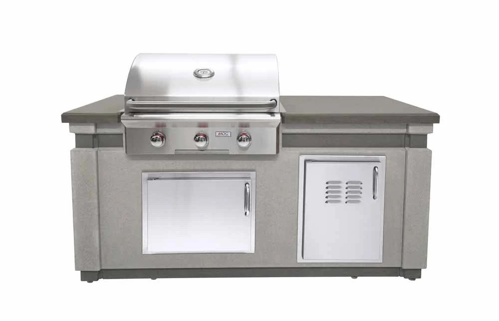 American Outdoor Grill Ready-to-Assemble 6-Foot Outdoor Kitchen BBQ Island Bundle with T-Series 30-Inch Gas Grill