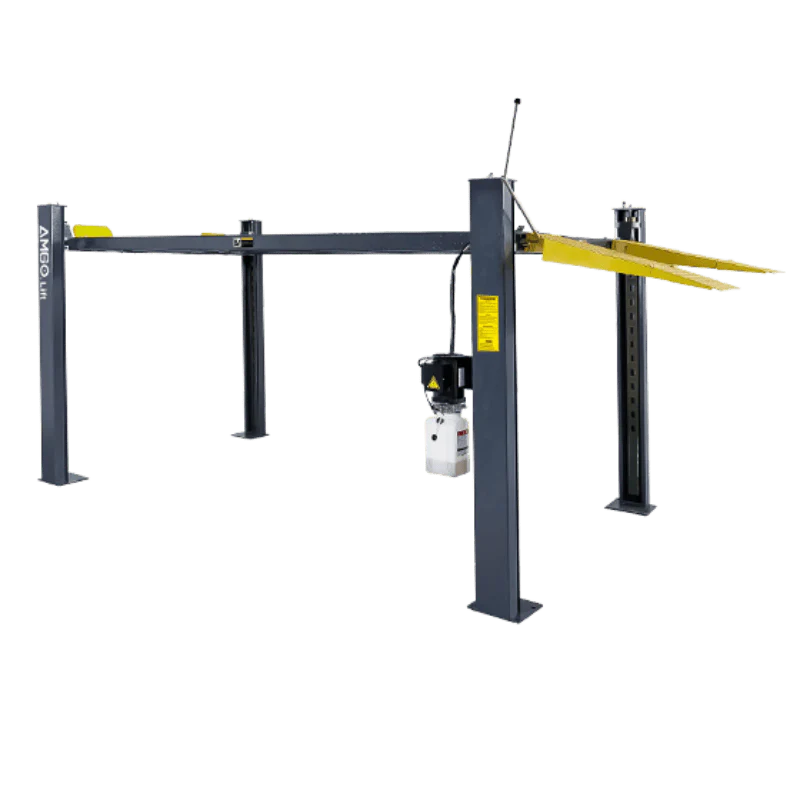 AMGO 407-P 7,000 lb 4-Post Parking Lift Commercial Space-Saving Garage