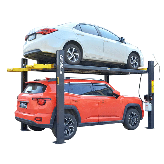 AMGO 409-HP Four-Post Parking Lift 9,000 lb Capacity Heavy-Duty