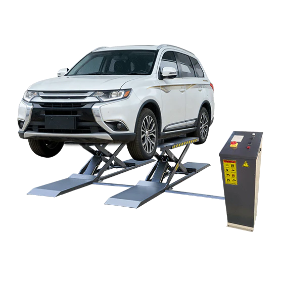AMGO MRL09 9,000 lb Mid-Rise Low-Profile Vehicle Lift Dual Ramps