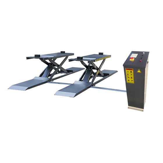 AMGO MRL09 9,000 lb Mid-Rise Low-Profile Vehicle Lift Dual Ramps - Image 2