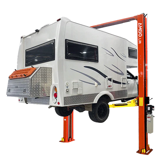 AMGO OH-12 12,000 lb Two-Post Lift, 16.5 ft Rise, 4-Arm