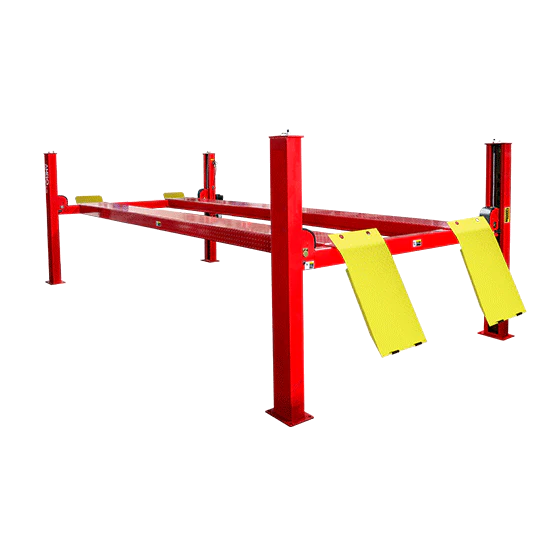 AMGO PRO-12 12,000 lb Four-Post Lift with Stepless Width Adjustment