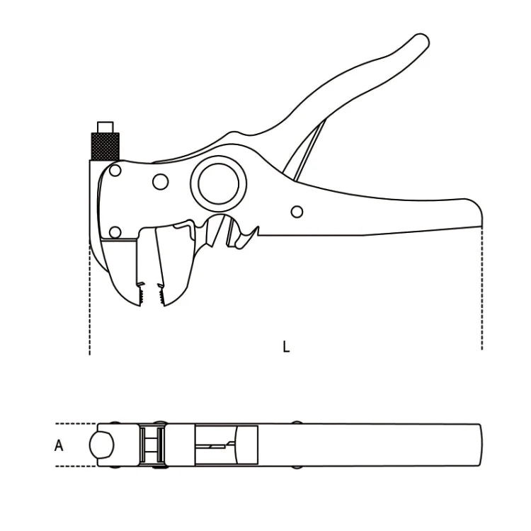 Beta Tools 1148A Wire Stripping Pliers Self-Adjusting with Cutting Device - Image 2