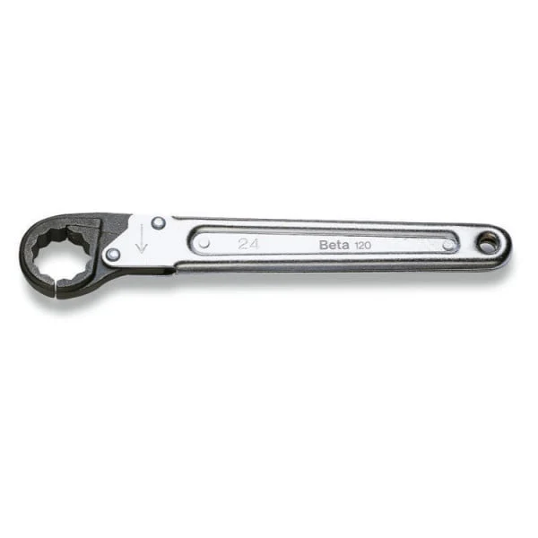 Beta Tools 120 Ratchet Single-Ended Bi-Hex Wrench