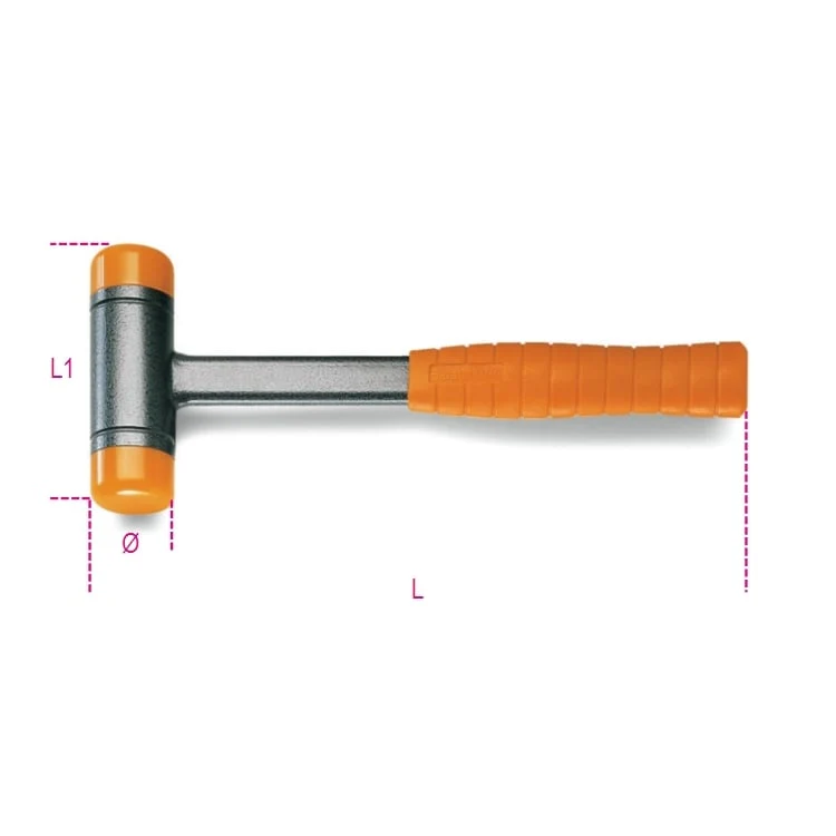 Beta Tools 1392 Dead-Blow Hammer with Interchangeable Polyurethane Faces - Image 2