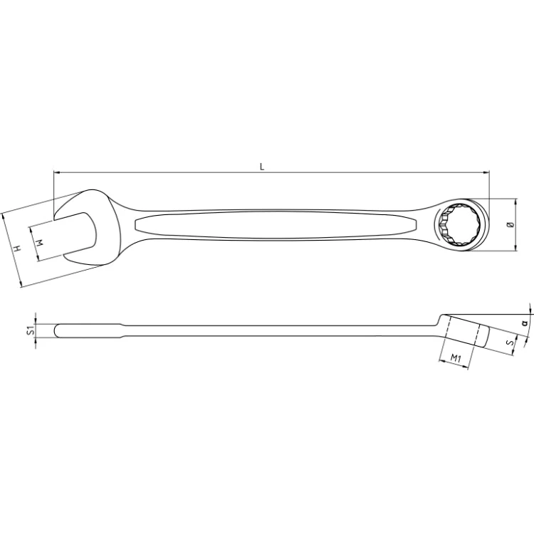 Beta Tools 42BA Sparkproof Combination Wrenches Open Bi-Hex Ring Ends - Image 3