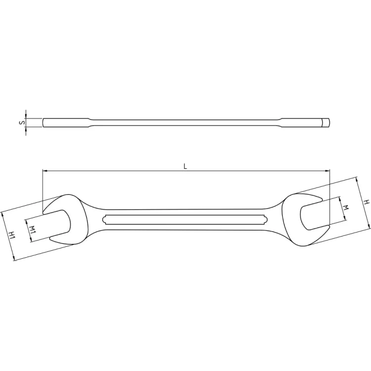 Beta Tools 55 Double Open-End Wrenches Metric Chrome-Vanadium Range - Image 2